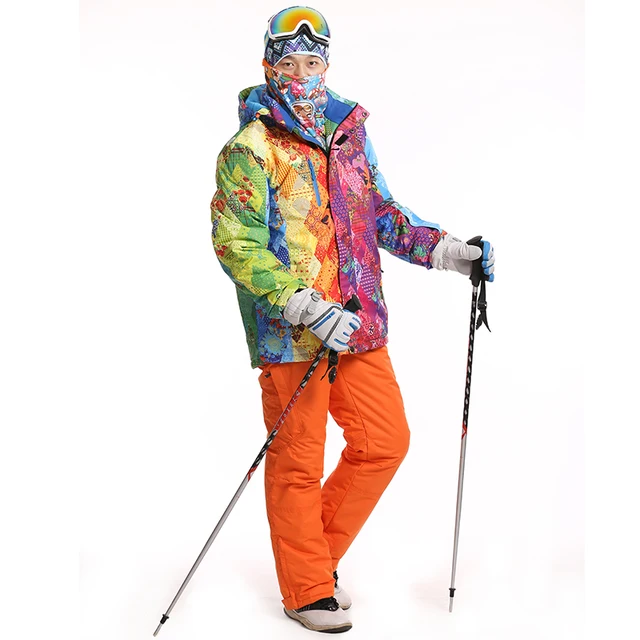 Cheap Ski Set For Men High Quality Pants+Jackets Snowboard Winter Hiking Jacket Keep Warm Snow Trousers Pants Outdoor Sport Skiing Set