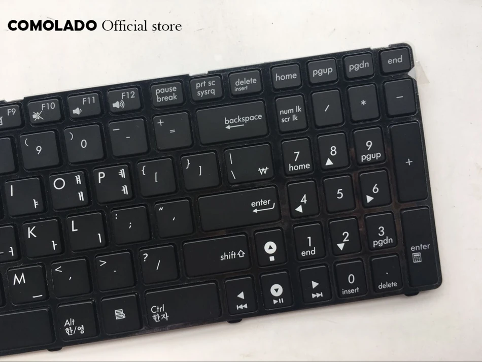 KR Korean keyboard For Asus K50 (K50AB K50AF K50C K50IJ K50IN K50ID) P50 K60 K61 K62 K70 K70IJ F90 X5D with Backlit KR Layout (2)