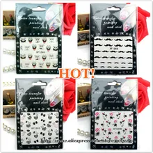 Перемещение воды 3D ногтей красоты тату наклейка уход лак для ногтей Обертывания 281 стилей доступны 200 пакетов/много