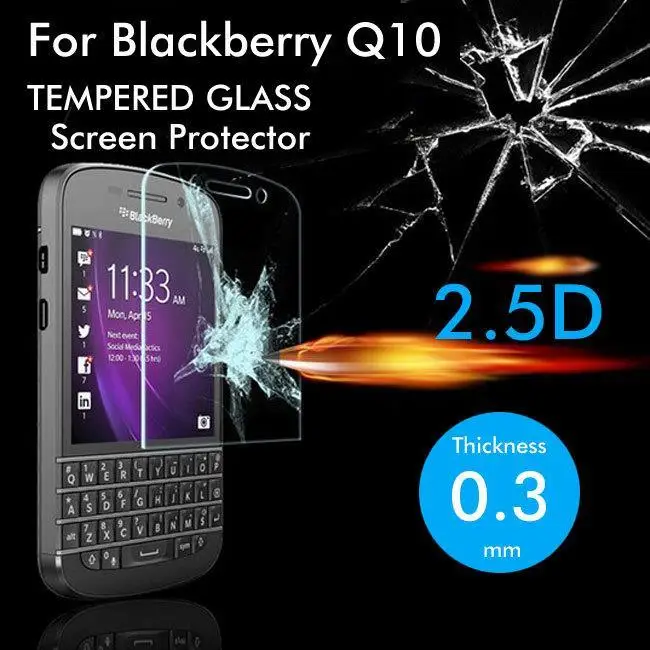 Закаленное стекло для Blackberry Q10 защита экрана защитная пленка | Мобильные телефоны