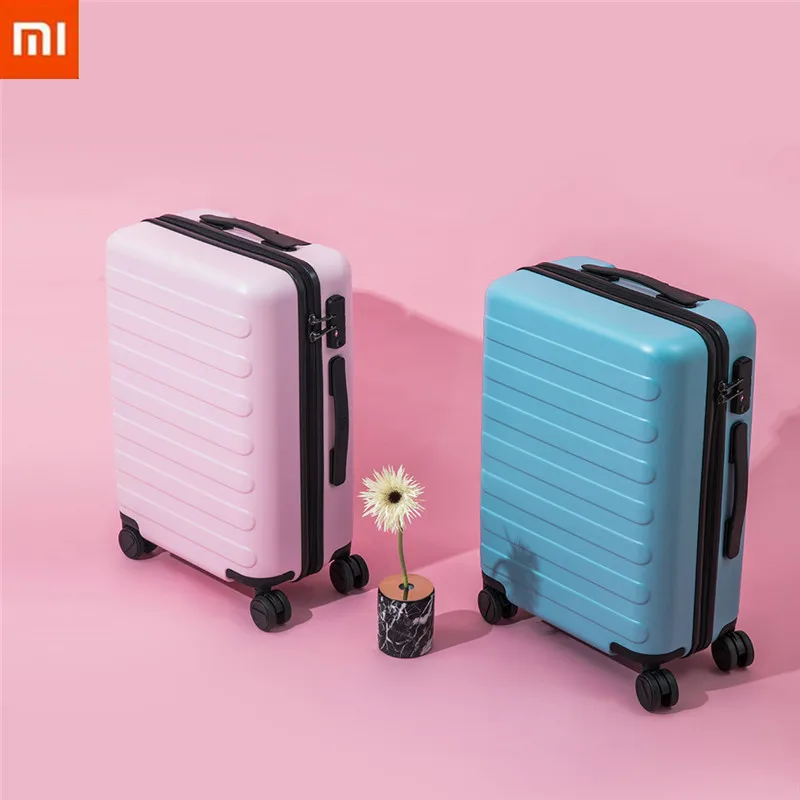 XIAOMI 90FUN PC чемодан Красочные носить на Спиннер колеса прокатки багажа TSA замок бизнес путешествия отдых для женщин и мужчин