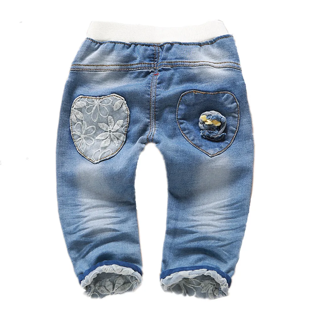 Chumhey/От 0 до 4 лет; джинсы для маленьких девочек; мягкие джинсовые брюки с цветочным принтом; Kawaii; детская одежда; длинные брюки для малышей; Bebe; джинсы; одежда для малышей