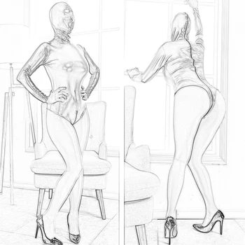 MaryXiong Fetish Slave Headgear BDSM Bondage Restraints Erotic S&M Hood Mask Straitjacket Head Harness Blindfold Sex Toy Product 6