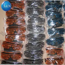 EL LED cool shutter glasses 10pc/Lot with Free Shipping