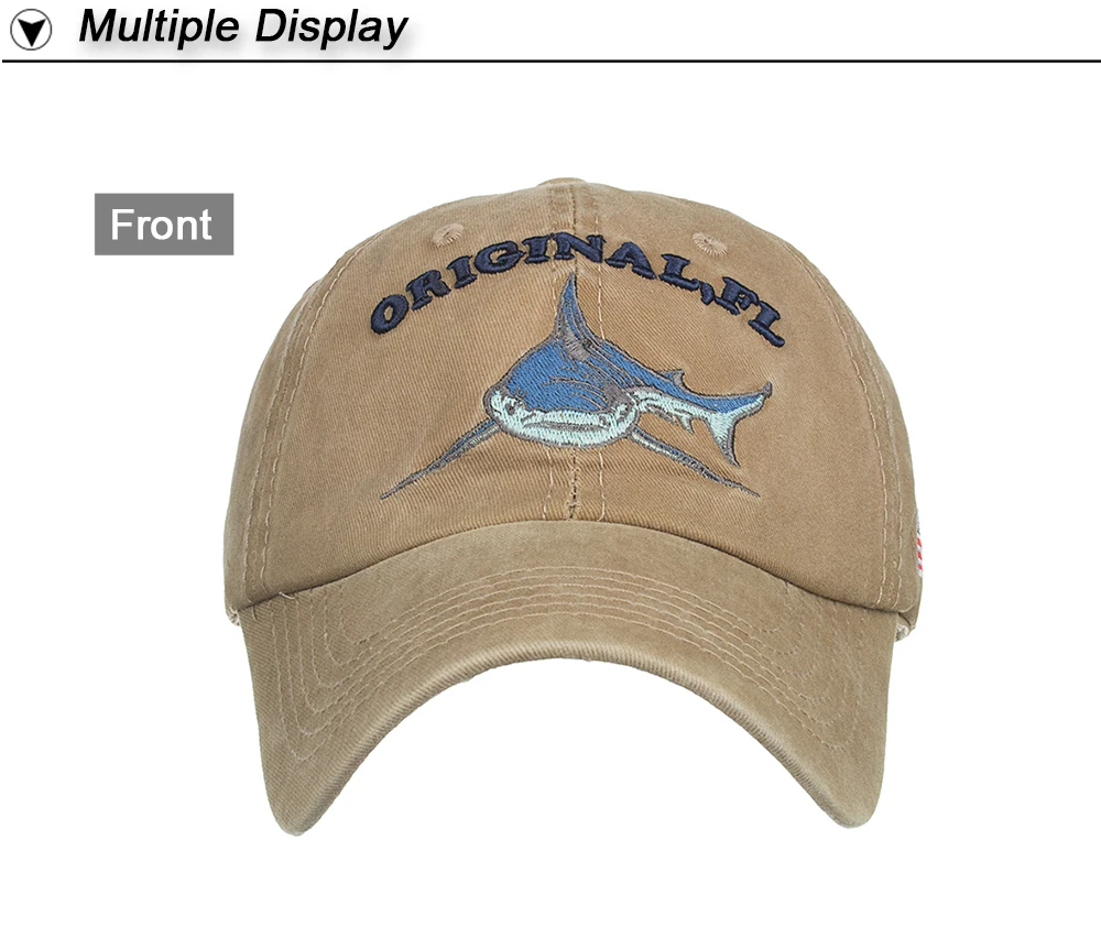 Details Zu Baseball Cap Fishing Shark Usa Flag Cotton Washed Vintage Original Fl Embroidery