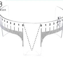 Biomaser, перманентные макияжные трафареты, пластиковая линейка для бровей, инструмент для измерения, многоразовые для бровей, линейка, инструмент для измерения