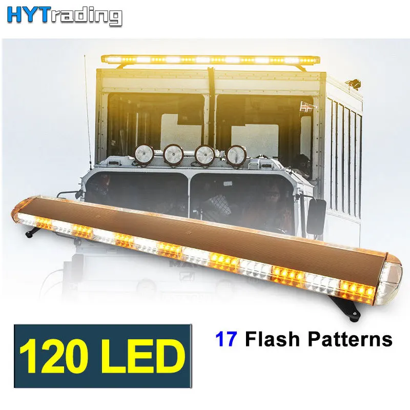 Желтый Янтарный 62 &quot157 см 120 Вт 120LED автомобильный Грузовик маяки аварийный
