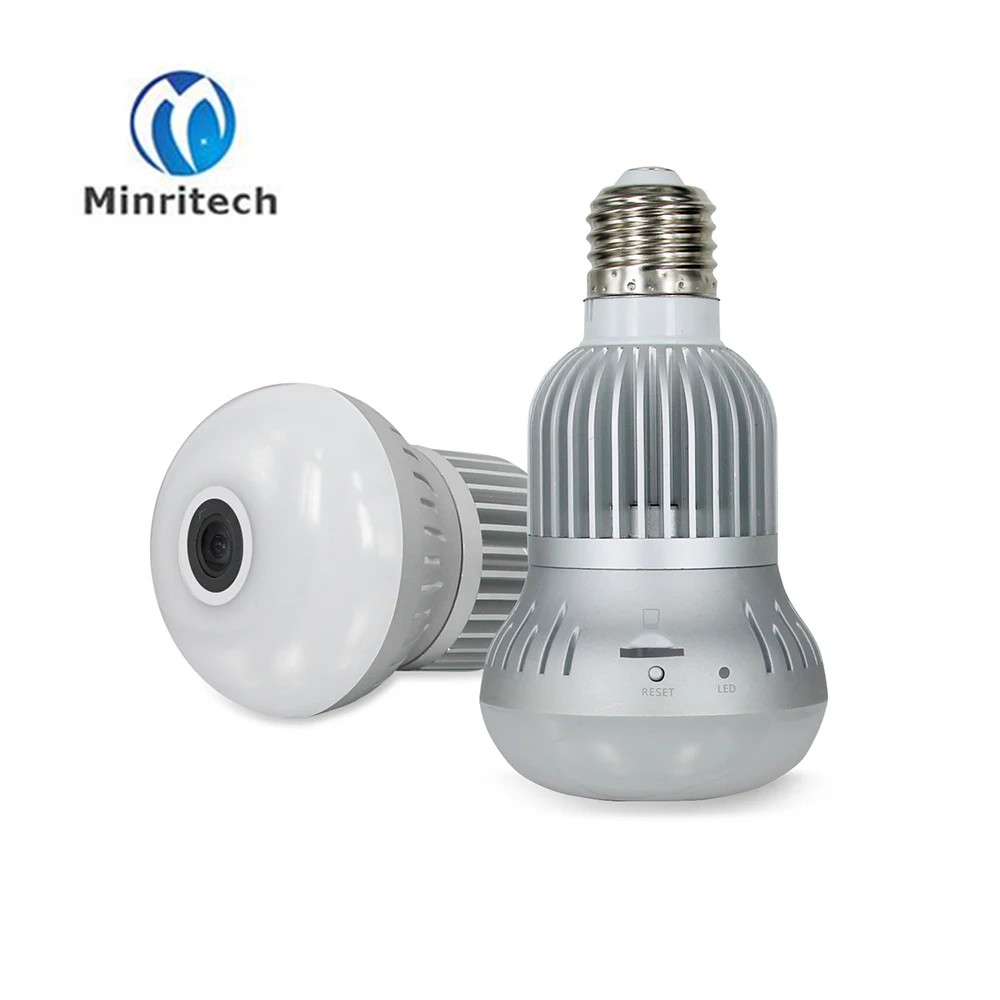 

960P Wireless IP Camera 360 degree Bulb FishEye Smart 3D VR Panoramic cctv Camera 1.3MP WiFi Baby monitor Home Security Camera