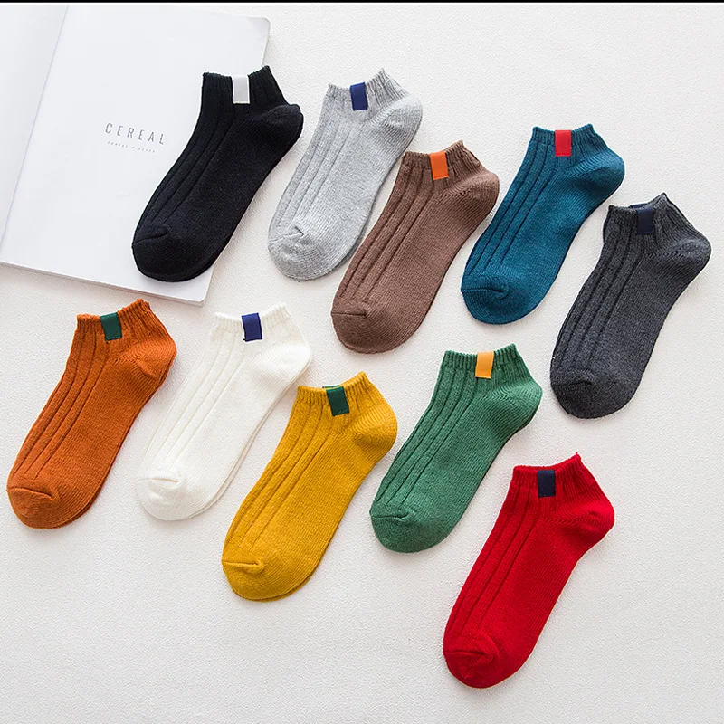 

2018 New Arrivals Women's Socks Short Solid Color Cute Art Socks Female Thin Ankle Cotton Socks Low Cut Sock Chaussettes Femmes