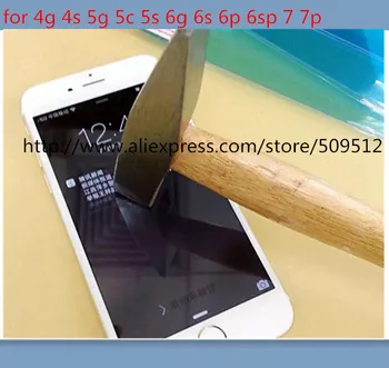 

100pcs A Quality Tempered glass 2.5D for iPhone 8 5 5c 5s 6 6s 6P 7 7P film 9H Real Premium Screen Protector Toughened