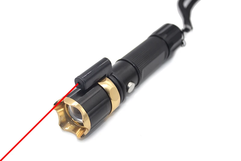Лазерная Светодиодная лампа CREE Q5 горящая лазерная указка красная лазерная указка масштабируемый полицейский фонарик Наружное освещение 18650 или 3* AAA