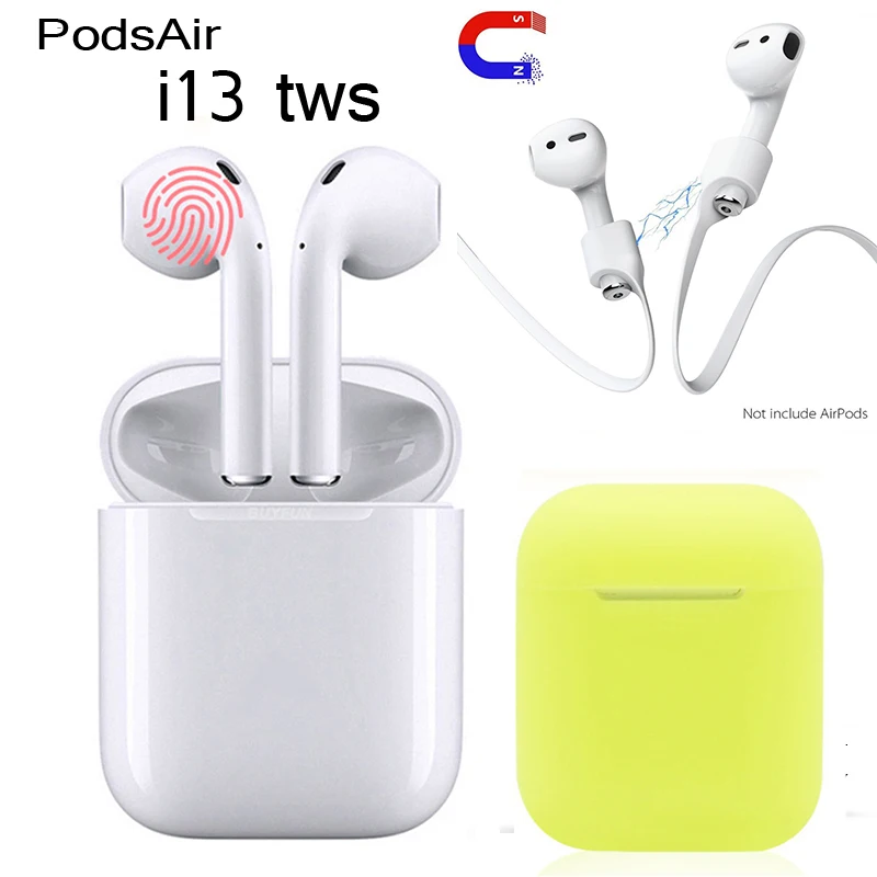 

PodsAir i13 tws wireles Bluetooth 5.0 touch headset mic pk i12 tws I 12 i12tws i12 i15 tws I 15 i15tws i15 fone de ouvido