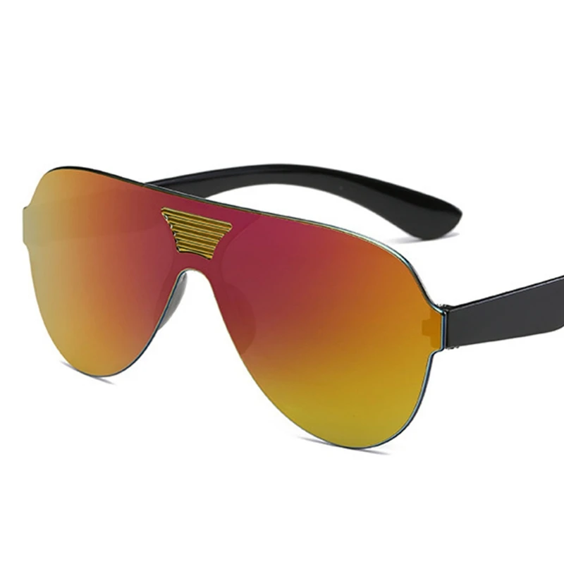 Велосипедные солнцезащитные очки без оправы наружные солнцезащитные очки унисекс очки спортивные велосипед MTB UV400 - Цвет: P