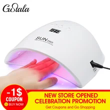 SUNPRO 48 Вт Портативный гель лак светодиодный Сушилка для ногтей фототерапия Smart отверждения лампы