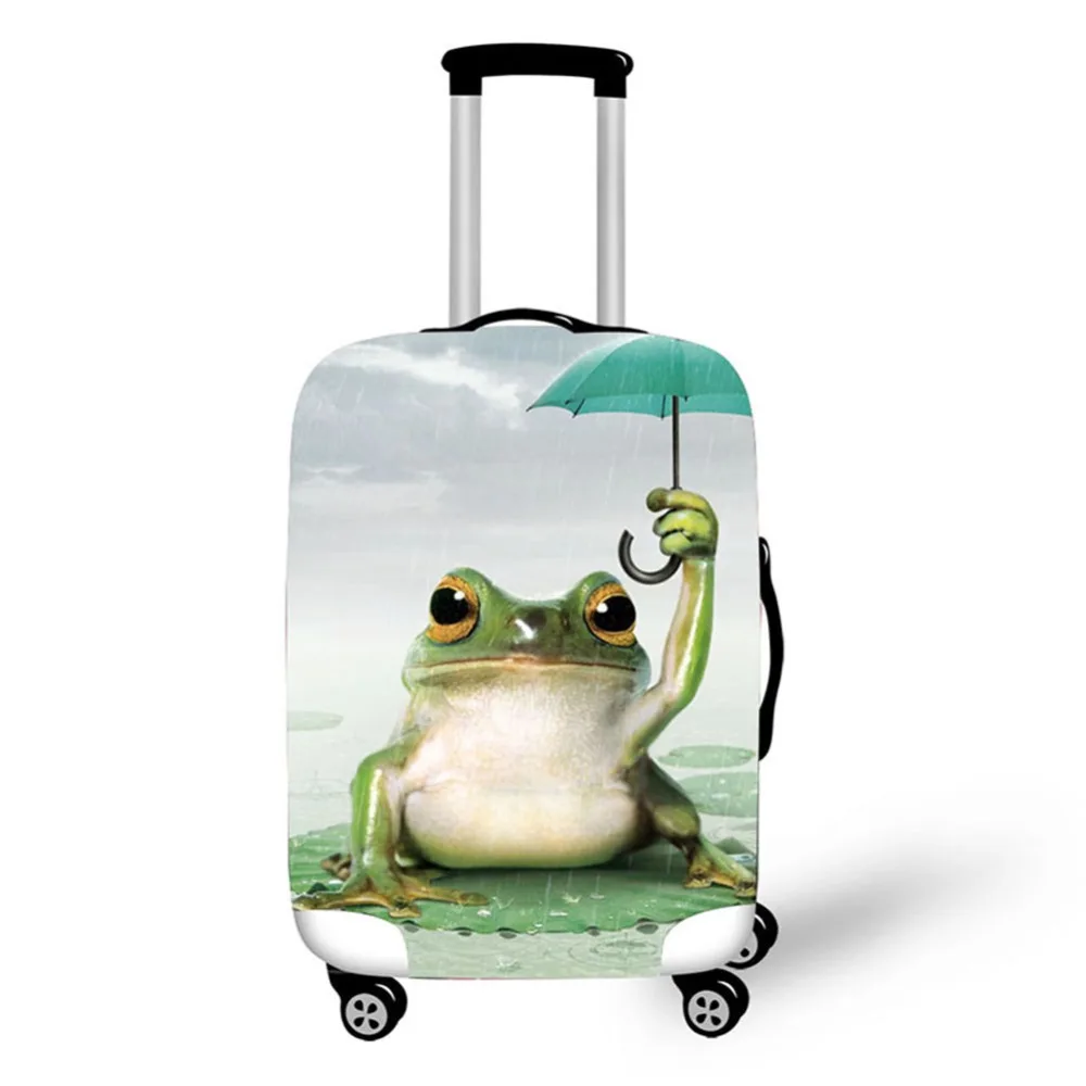 3D Frog Design Travel Accessories Suitcase Protective Covers 18-32 Inch Elastic Luggage Dust Cover Case Stretchable