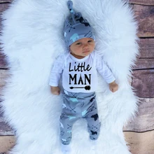 3pcs/set 2016 Autumn Baby Clothes Set Kid Baby Boys Girls Cotton Tops Romper+Deer Leggings Pants Outfits Set Clothing
