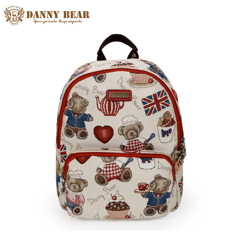 

DANNY BEAR Christmas Gift Women Fashion Design Backpack Teenager Girls Large Travel Back Pack Bag Cheap Student School Backpacks