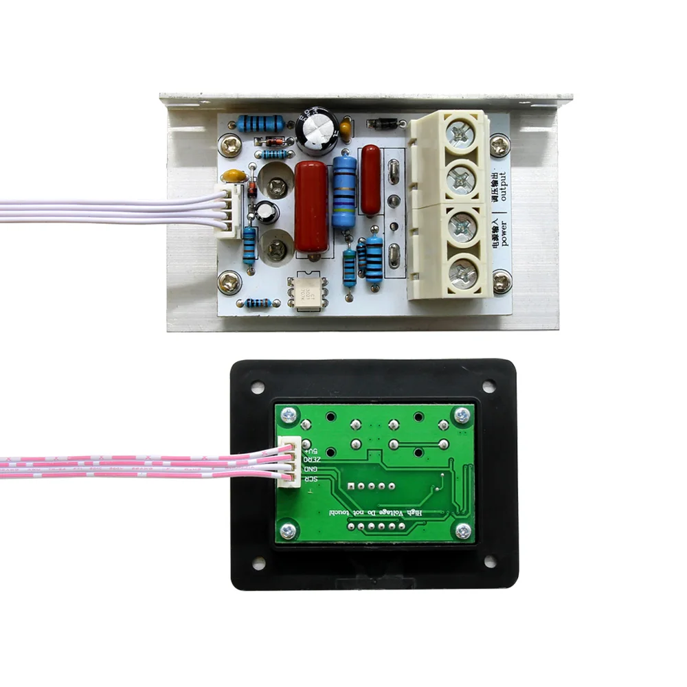 Переменный ток 220 В 10000 Вт 80A цифровой контроль SCR Электронный регулятор напряжения регулятор скорости Диммер термостат+ Цифровые Счетчики