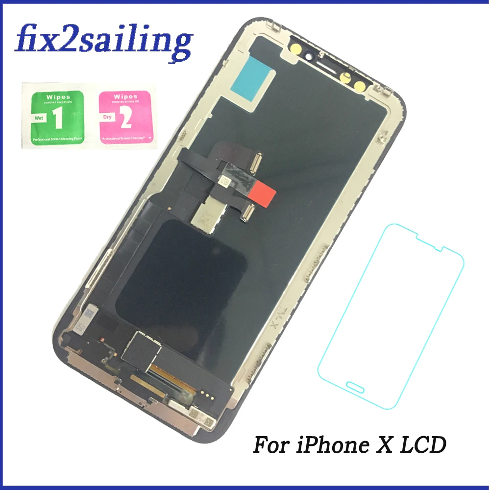 New 1:1 Quality  For iPhone X LCD display Replacement With Face Recognition LCD Display Touch Screen Digitizer Assembly Repla