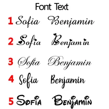5 Font Personalized Name Decal Vinyl Wall Sticker For Kids Rooms Custom Names Baby Nursery Decals Princess Room House Decoration