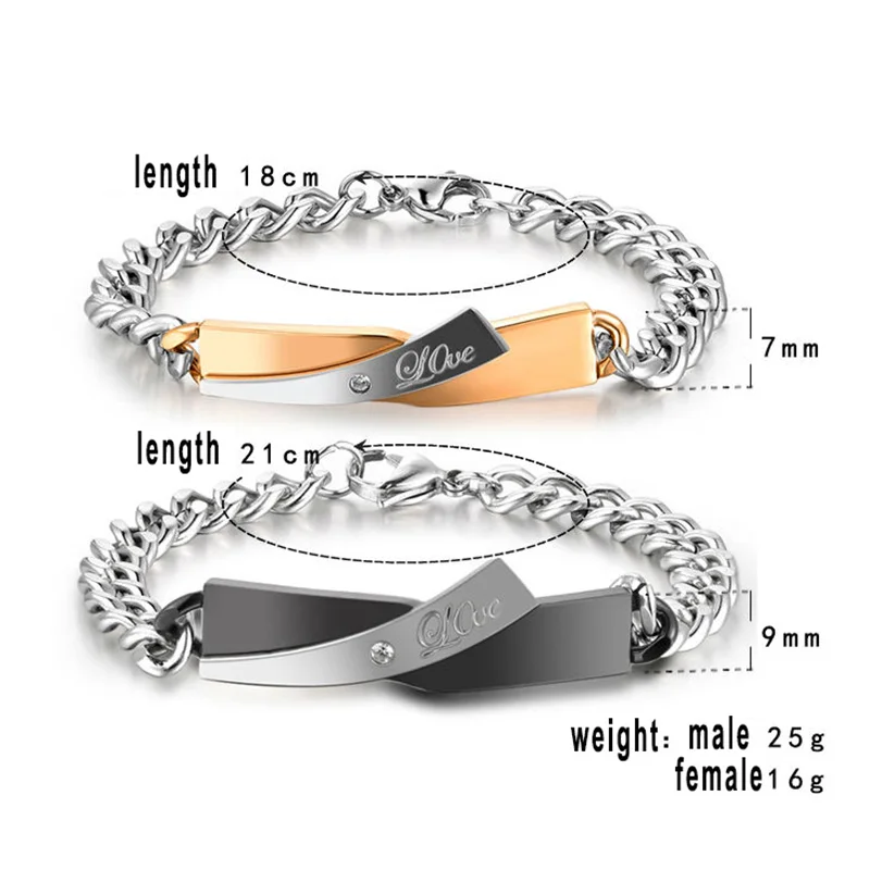 Женский и мужской браслет из нержавеющей стали AZIZ BEKKAOUI с логотипом|bracelets for women