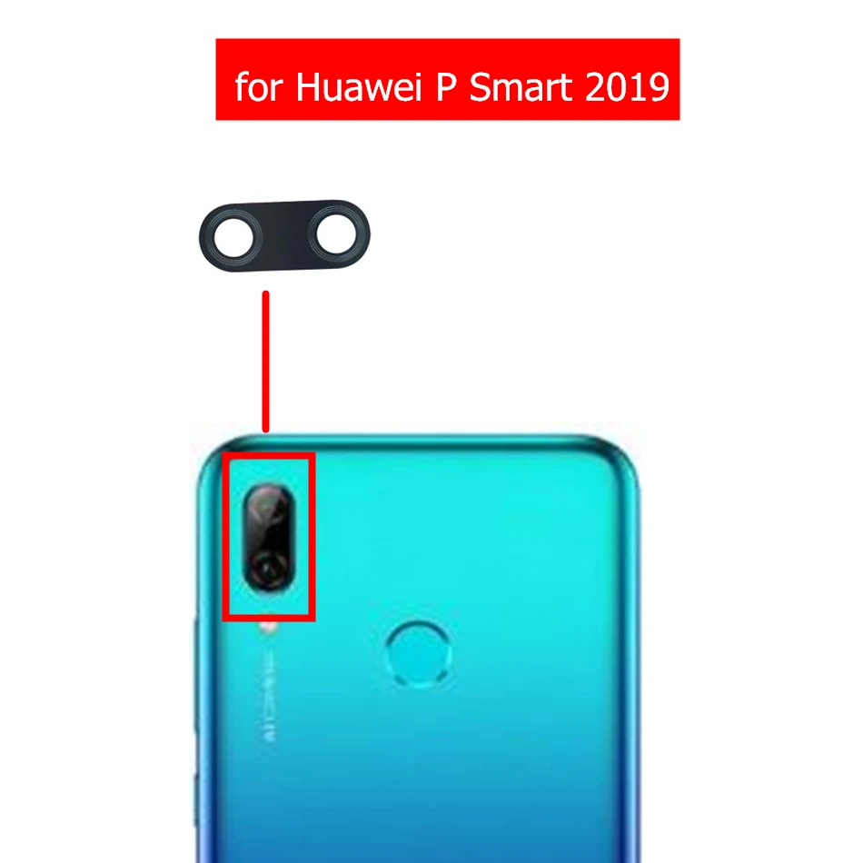 

2pcs for Huawei P Smart 2019 Camera Glass Lens Back Rear Camera Glass Lens with Glue P Smart 2019 Replacement Repair Spare Parts