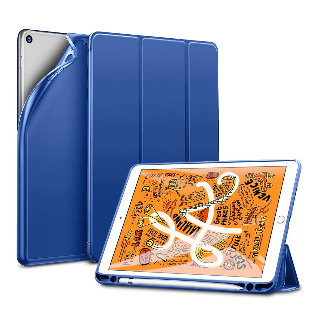 Чехол-карандаш ESR Rebound для iPad Mini 5, мягкий гибкий прорезиненный смарт-чехол со слотом для карандашей для iPad Mini