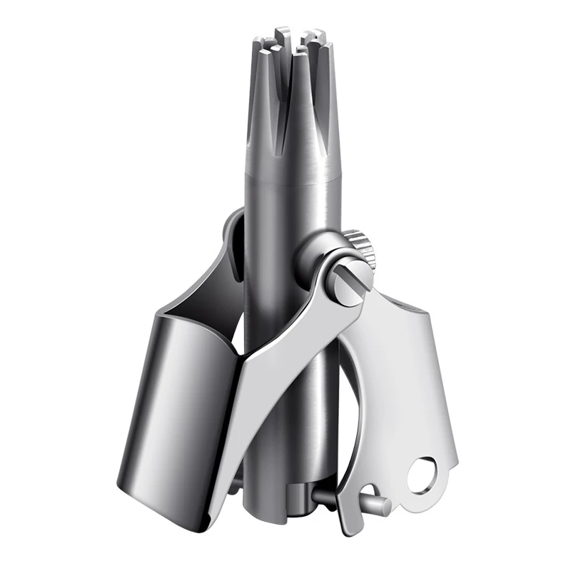 Buy Mayitr 1pc Mens Portable Manual Nose Hair Clipper Stainless Steel Sliver