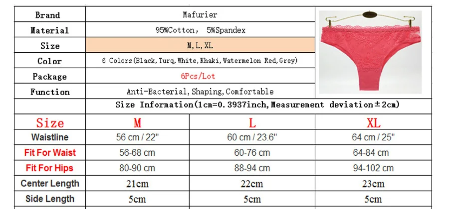 Mafurier женское Новое сексуальное хлопковое нижнее белье трусики женские кружевные бикини нижнее белье MS женские мягкие хлопковые трусы 6 шт./лот