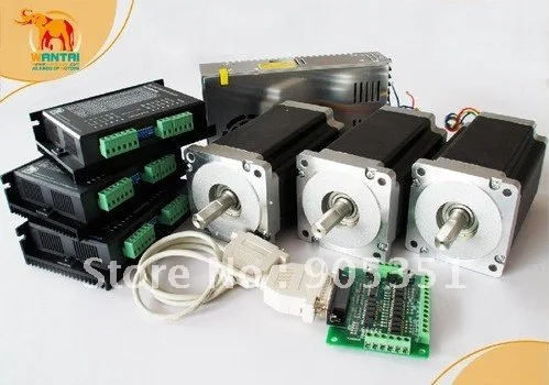 

3Axis Nema 34 Stepper Motor 1232OZ-IN CNC PLASMA &Mill
