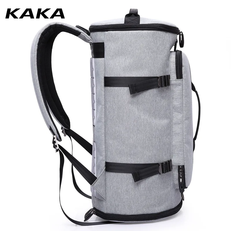 KAKA фирменный дизайн, модные мужские дорожные рюкзаки 15," для ноутбука, большая вместительность, водонепроницаемые женские багажные сумки, удобные для переноски