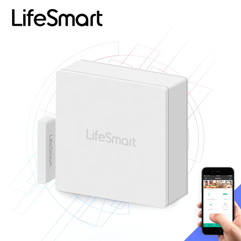 Lifesmart дверной оконный датчик карманный размер умный дом комплекты сигнализация работа с шлюзом умная станция Wi-Fi беспроводное подключение