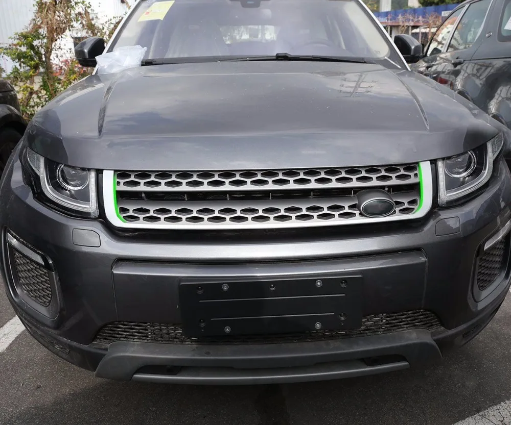 Silver ABS Chrome Front Grille Top Grille Trim Frame For Range Rover