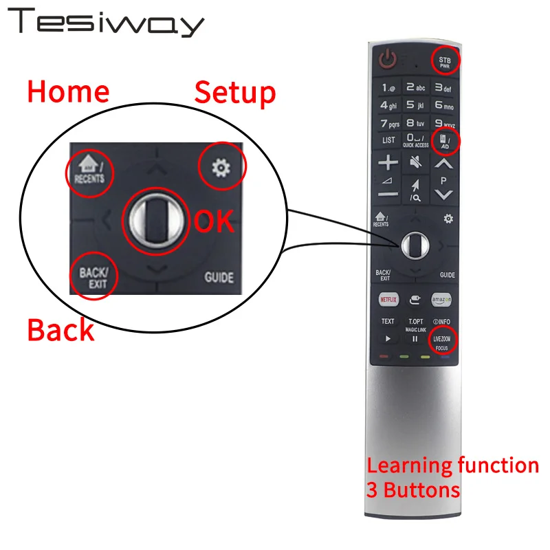 Tesiway Remote FOR LG Smart TV Magic Remote Control AN-MR700 FOR LG LCDLEDHD TV Replacement Remote Control01