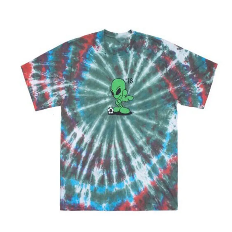

2019 Travis Scott Astroworld Alien Tie Dye Tees t-shirt Men Women 1:1 Best quality Astroworld T Shirt Astroworld T-shirt
