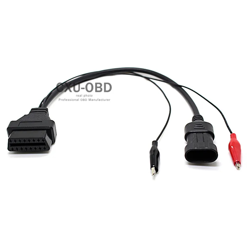 Кабель OBDII FIA T 3 PIN-F IAT 3 PIN OBD to ODB2 EOBD 16 PIN кабель