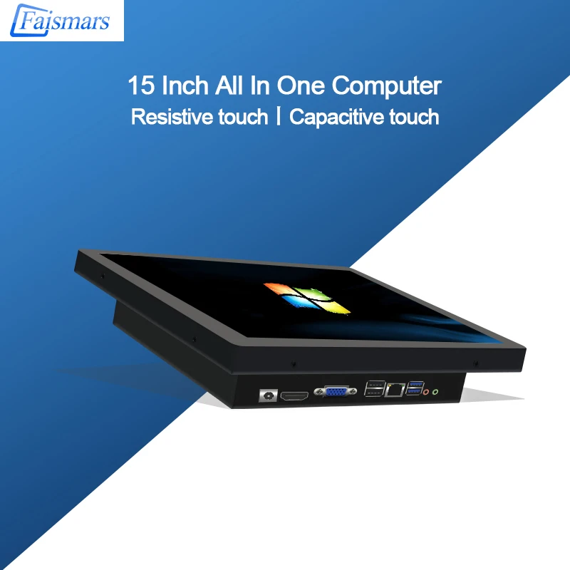Faismars 15 дюймов Intel Core i3 4025U низкое энергопотребление все в одном ПК сенсорный экран