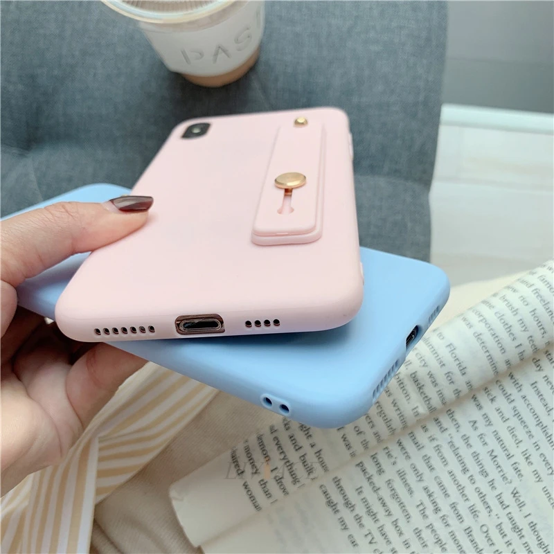 Силиконовый чехол с ремешком на запястье для huawei y5 y9 y7 y6 prime pro 2019 2018 2017 держатель