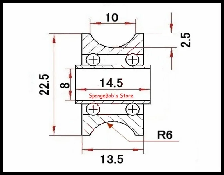 5 шт./лот U22 8x22 5x14 5x13 мм U Groove подшипник стальной глубокий шаровой трассировки