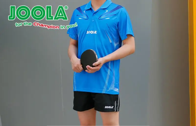 JOOLA костюм для настольного тенниса Мужская и женская командная форма для настольного тенниса Спортивная одежда с коротким рукавом дышащий костюм - Цвет: 1blue shirts 655