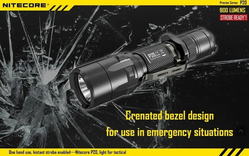 

Nitecore P20 Strobe Ready Tactical Law Enforcement LED Flashlight