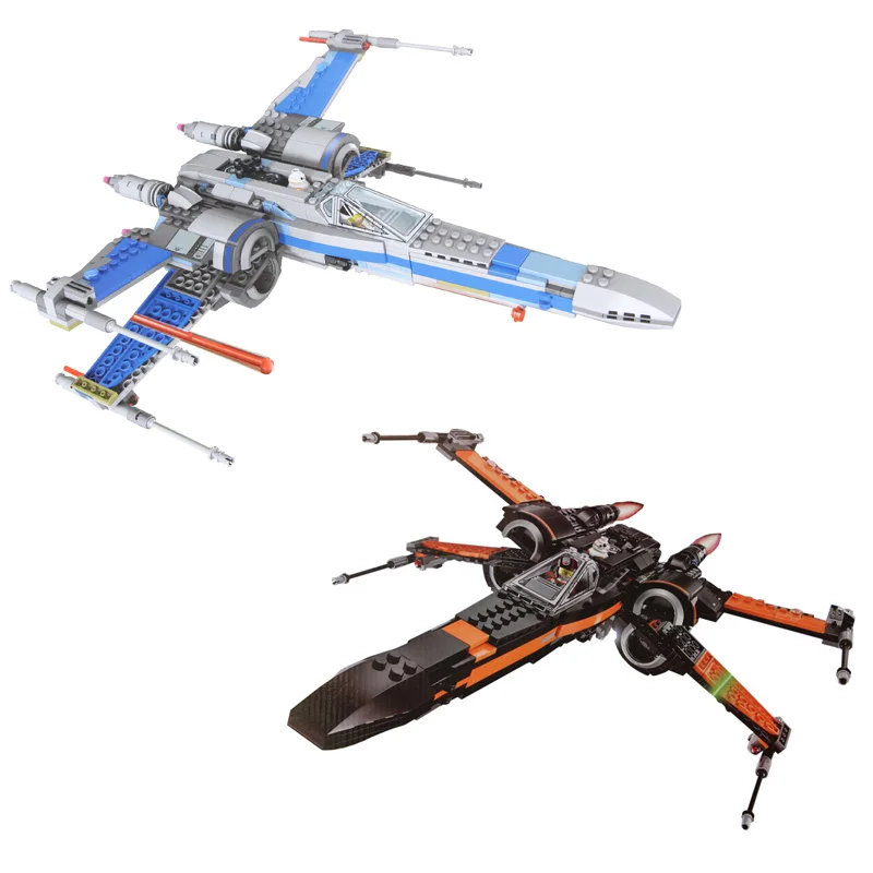 

Star Plan Wars First Order Poe's X Wing Fighter Building Blocks Toys