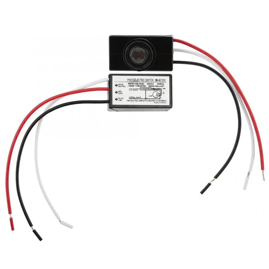 

200-240VAC Time Relay Module Photoelectric LED Light Control Switch Photocell Sensor Lighting Switch NK-B/T220 50/60Hz
