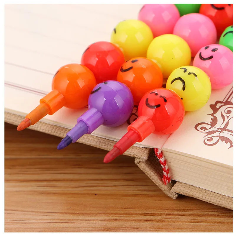7 Colors/pcs Kawaii Crayons Oil Pastel Creative Candy Expression Graffiti Pen for Kids Painting Drawing Supplies Cute Stationery