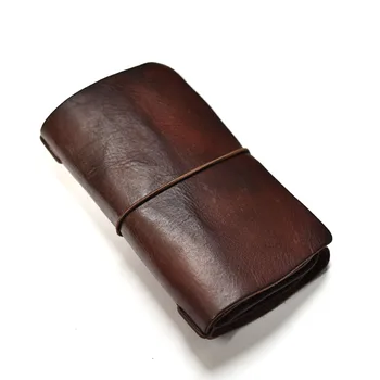 Portafoglio da uomo fatto a mano originale in vera pelle portafoglio da uomo lungo di lusso di tendenza retrò portafogli di alta qualità porta carte porta passaporto
