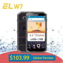 E&L W7 IP68 Rugged Mobile Phone Waterproof Shockproof Phone 5.0 Inch HD IPS MTK6735 Quad-Core 1GB+16GB Android 6.0 Smartphone 4G