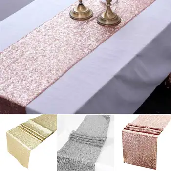 

Glitter Sequin Table Cloth Dust-Proof Rectangular Tablecloth for Home Wedding Decor Decorazione tovaglia da tavola H99F