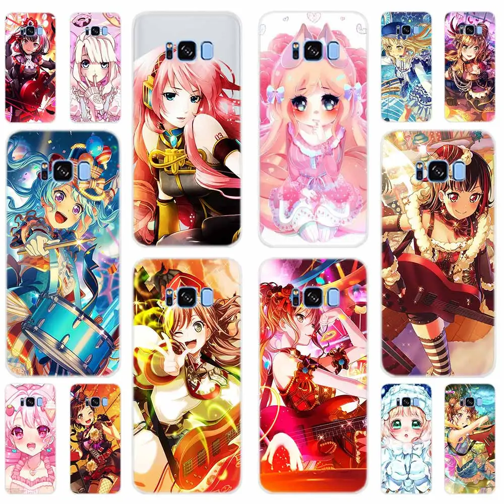 Японский мультфильм аниме Kawaii для девочек Мягкая обложка Samsung Galaxy S7 край S8 S9 S10 S11