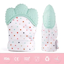 Детские перчатки, варежки, силиконовые детские перчатки, варежки, хлопковые Мультяшные лисы, животные, детские вещи для новорожденных