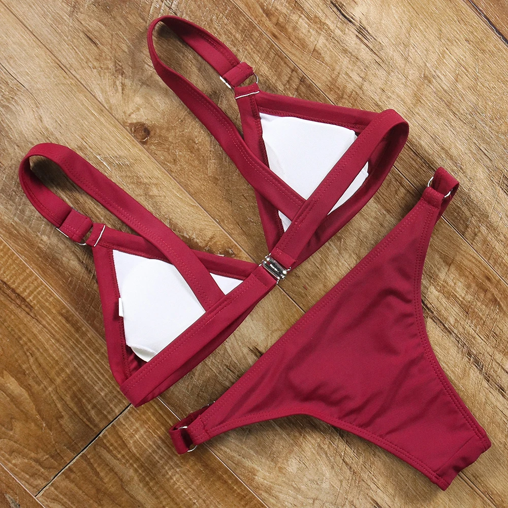 bikini push up brazilian bikini set 2019 trend adjusted swimsuit women solid halter top bathing suit summer female swimwear 2018 bikini push up brazilian bikini set 2019 trend adjusted swimsuit women solid halter top bathing suit summer female swimwear 2018